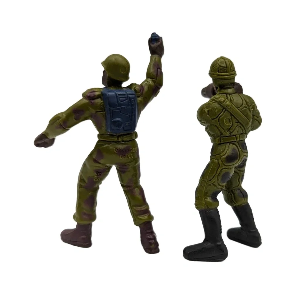 Vintage Mattel Guts G.U.T.S. soldier figure toy‎ 1986 army us Lot Of 2